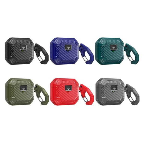 AirPods Pro 2 case with carabiner - Army Green Grön