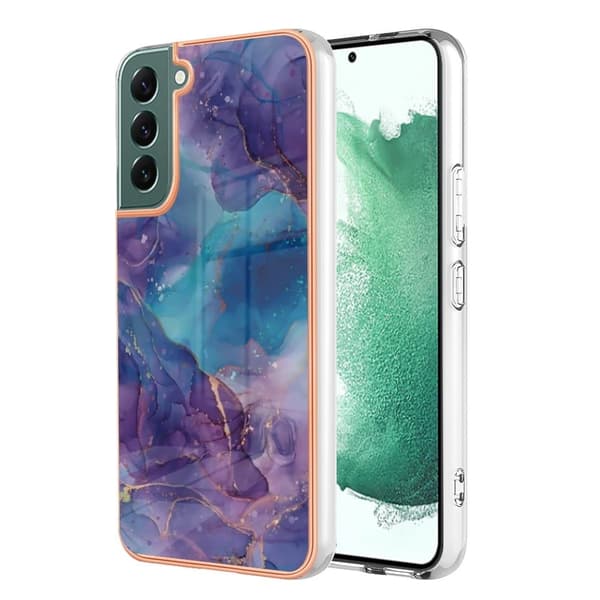 Marmormotiv Samsung Galaxy S23 Plus skal - Lila Lila