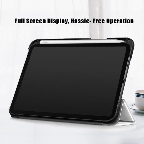 iPad Mini 6 (2021) tri-fold pattern PU leather flip case - Cat Multicolor
