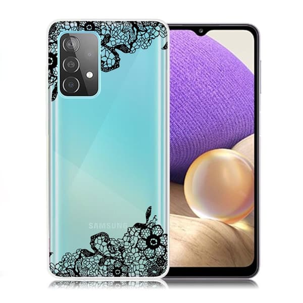 Deco Samsung Galaxy A32 5G Etui - Lace Blomst Black