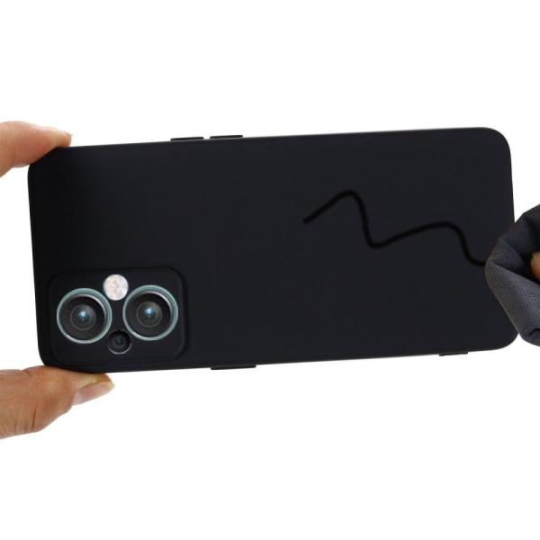 Matt OnePlus Nord N20 5G skal av flytande silikon - Svart Svart