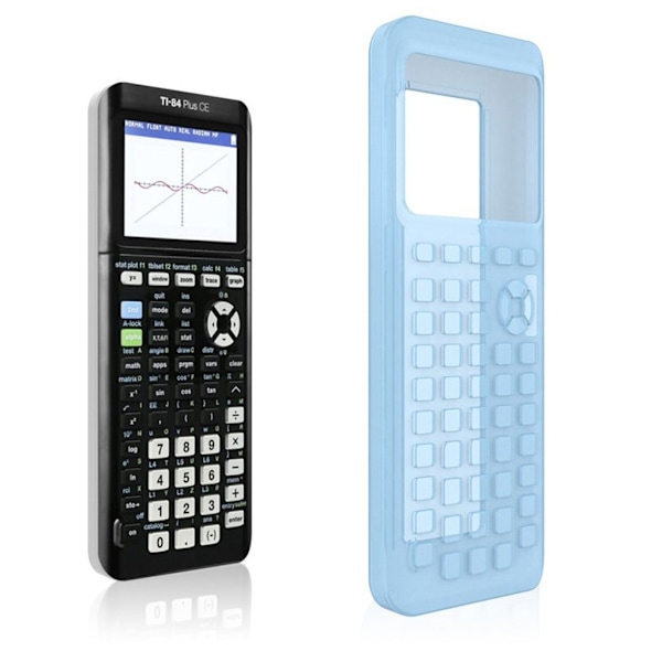 Texas Instruments Ti-84 Plus Ce Silikon Veske - Blå Blue