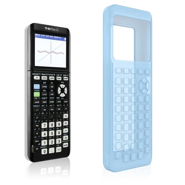 Texas Instruments TI-84 Plus CE silikonfodral - Blå Blå