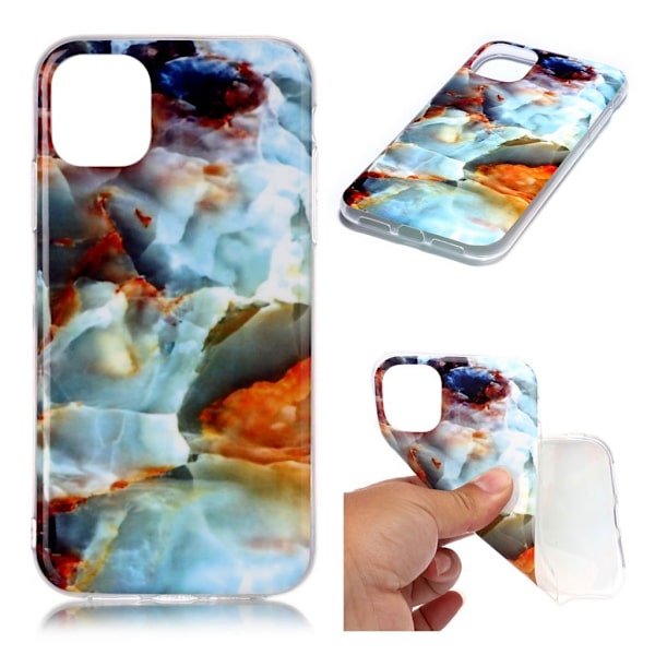 Marmormotiv iPhone 11 Pro skal - Färgglada Moln Marmor multifärg