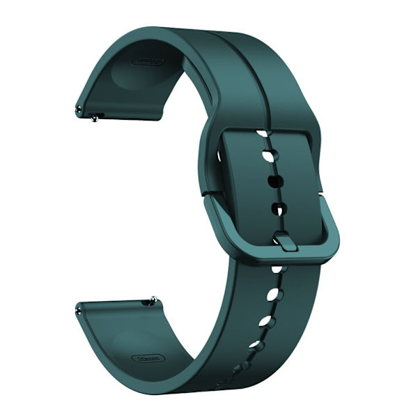 22mm Universal cool silikone rem - Sortliggrøn Green