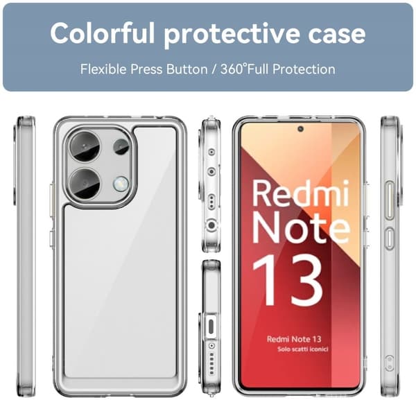 Xiaomi Redmi Note 13 4G smart akryldeksel - Gjennomsiktig Transparent