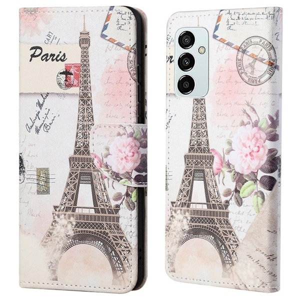 Wonderland Samsung Galaxy M23 flip kuoret - Valkoinen Torni Multicolor
