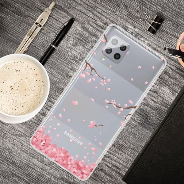 Deco Samsung Galaxy M62 / F62 Etui - Rosa Blomst Pink