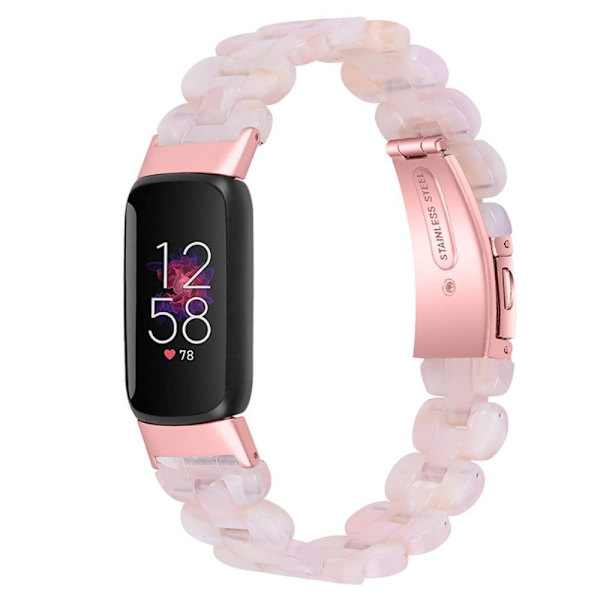 Fitbit Luxe urrem i resin-stil - Lyserød Pink