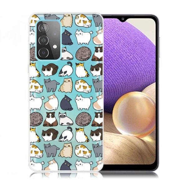 Deco Samsung Galaxy A32 5G case - Cats Multicolor
