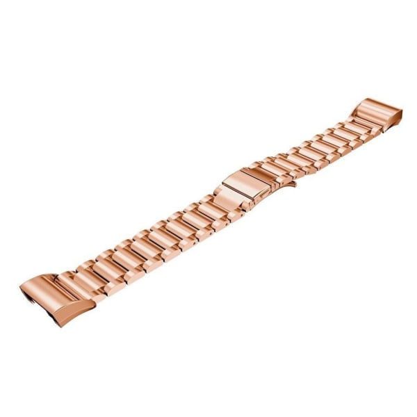 Fitbit Charge 2 urrem i rustfrit stål - Rødguld Pink