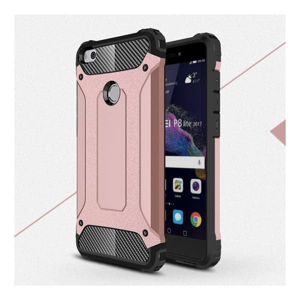 Huawei Honor 8 Lite armor hybridskal - Rosa guld Rosa