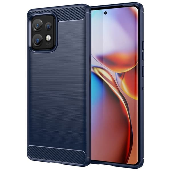Carbon Flex Etui Motorola Moto X40 / X40 Pro / Edge Plus (2023) - Blå Blue