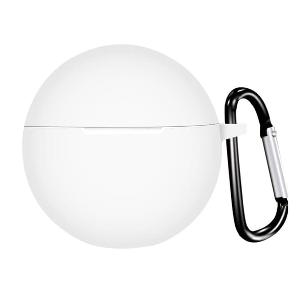 Oppo Enco Air2i skyddsfodral i silikon med spänne - Vit Vit