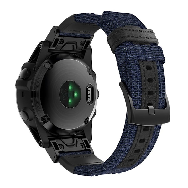 Garmin Fenix 5X / Fenix 5X Plus / Fenix ​​3 / Fenix ​​3 HR urrem i ægte læder - blå Blue