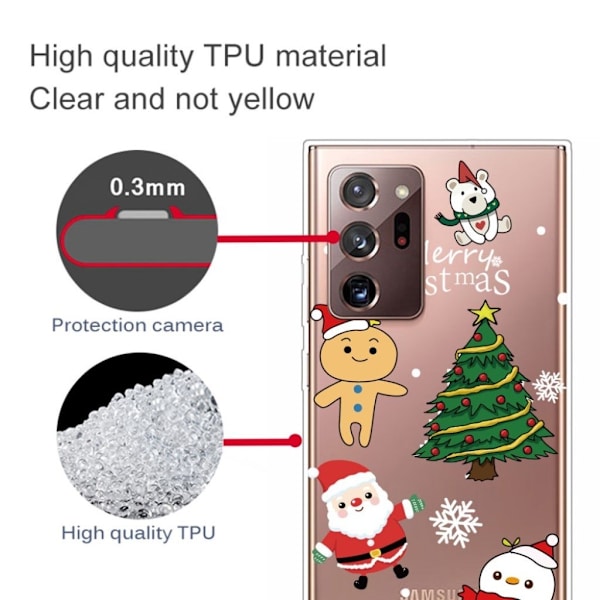 Juleveske til Samsung Galaxy Note 20 Ultra - Gledelig Jul Multicolor