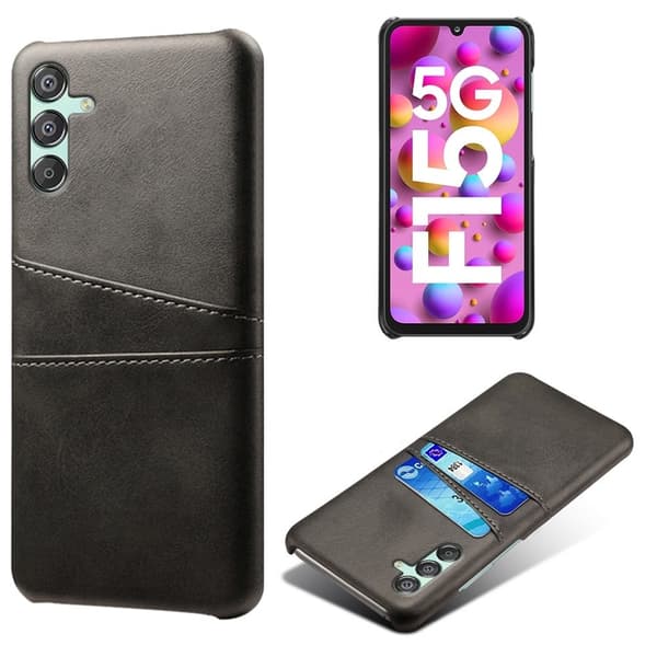Dual Card Samsung Galaxy M15 cover - Sort Black
