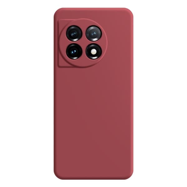 Skrått gummiert anti-fall-deksel for OnePlus 11 - Rød Red