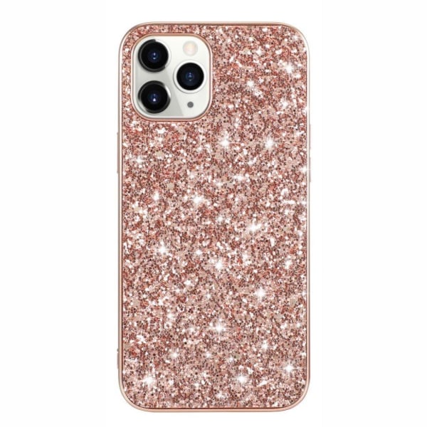 Glitter iPhone 12 Pro / iPhone 12 cover - Lyserød Pink