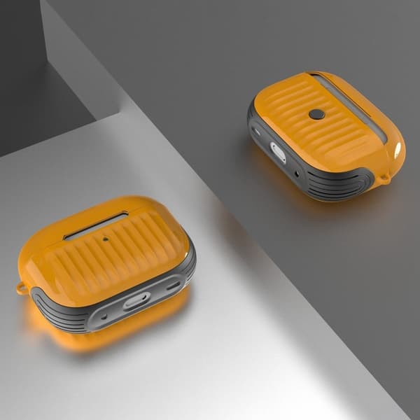 Airpods Pro 2 koffertlignende veske - Gul Yellow