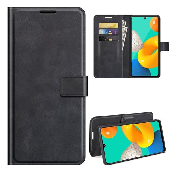 LC.Imeeke Samsung Galaxy M32 Läppäkotelo - Musta Black