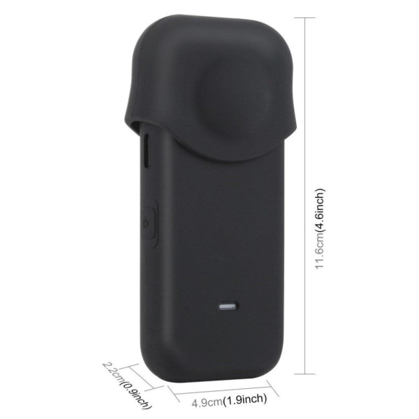 PULUZ Insta360 One X2 silikonfodral - Svart Svart