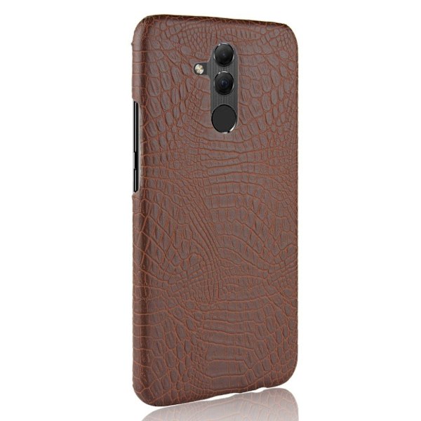 Huawei Mate 20 Lite krokotiili iho rakenteinen synteetti nahkainen takasuoja kuori - Ruskea Brown