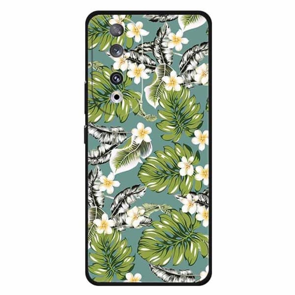 Imagine Honor 90 cover - Vejbredsblad + Guldblomst Green