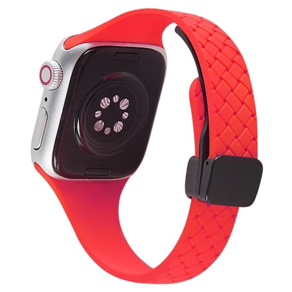 Apple Watch 49mm / 45mm / 44mm / 42mm silikone urrem - Rød Red