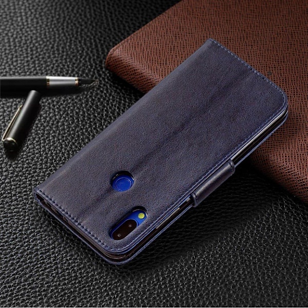 Butterfly Xiaomi Redmi Note 7 / Note 7 Pro / Note 7S etui – Blå Blue