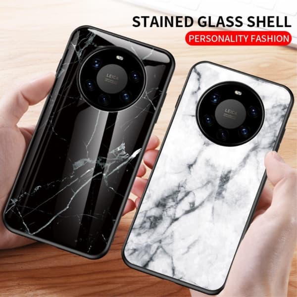 Fantasy Marble Huawei Mate 40 Pro Plus kotelot - [Patteri/Color] White