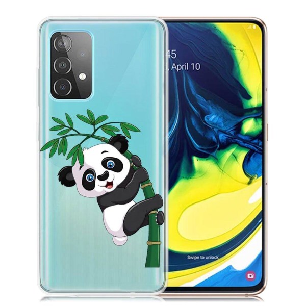 Deco Samsung Galaxy A82 5G Etui - Panda og Bambus Black