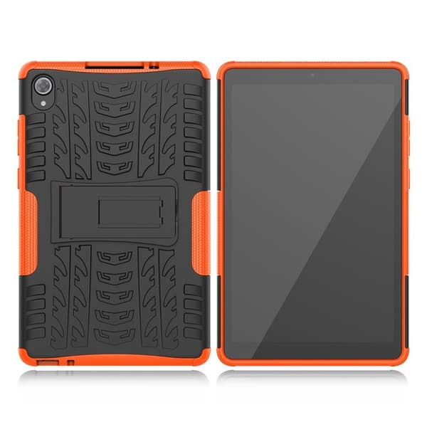 Lenovo Tab M8 TPU-hybridfodral i däckstil - Orange Orange
