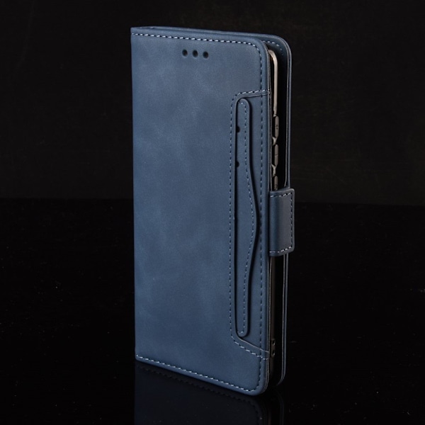 Modern-styled Læder Pung Etui til Nokia X10 / X20 - Blå Blue
