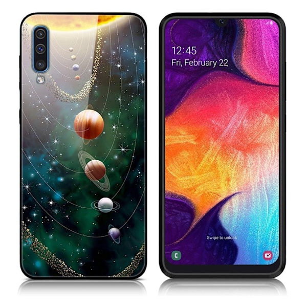 Fantasy Samsung Galaxy A50 kuoret - Planeetat Multicolor