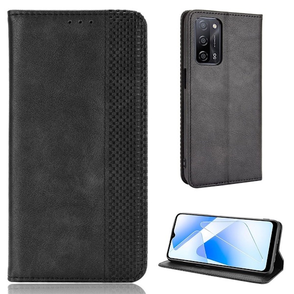 Bofink Vintage läder Oppo A53s 5G / Oppo A55 fodral - Svart Svart