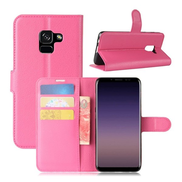 Samsung Galaxy A8 (2018) Snyggt enfärgat fodral - Rosa Rosa