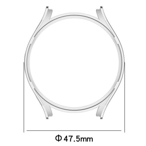 Samsung Galaxy Watch 5 Pro-deksel - Sølv Silver grey