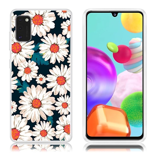 Deco Samsung Galaxy A41 Etui - Hvite blomster White
