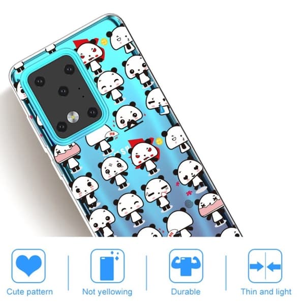 Deco Samsung Galaxy S20 Ultra deksel - Little Pandas White