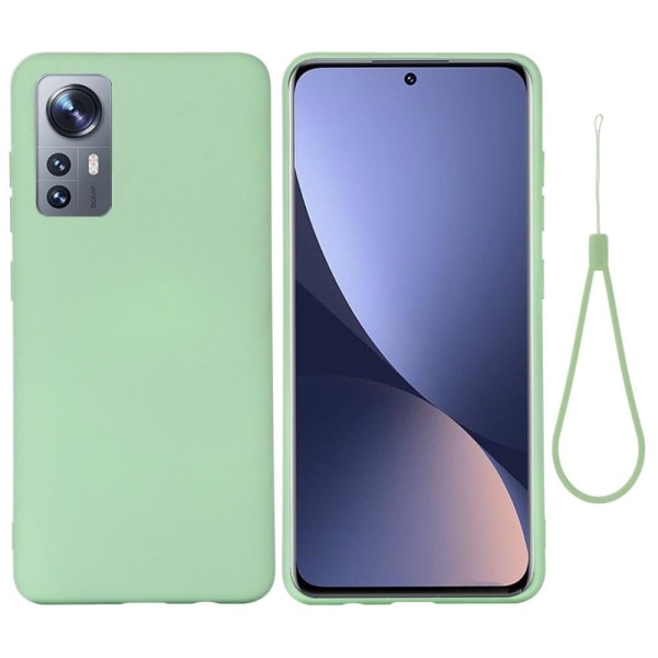 Matte Liquid Xiaomi 12S / Xiaomi 12X / Xiaomi 12 silikone cover - Grøn Green