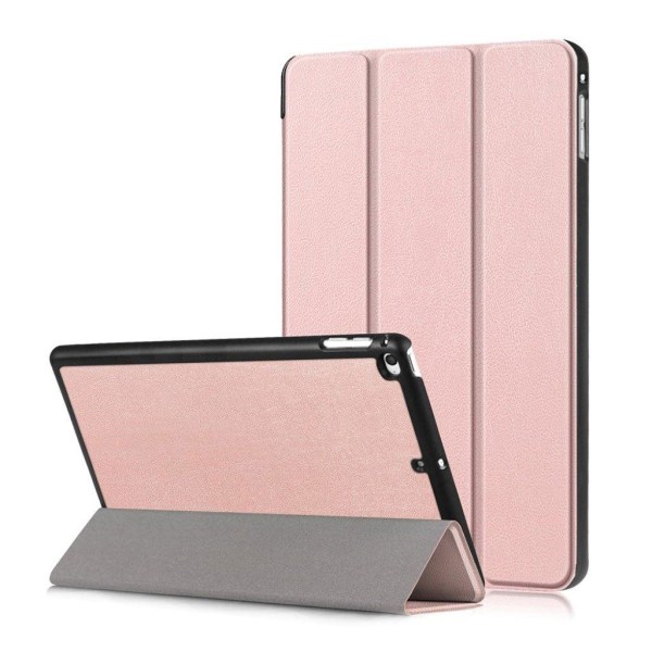 iPad Mini (2019) tre-fold læder etui - Lyserød Pink
