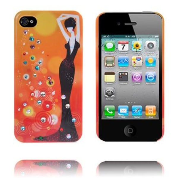 Diva (White Sky) iPhone 4 Fodral Orange