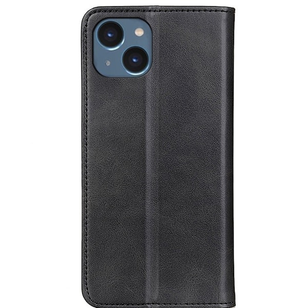 Äkta läder iPhone 14 fodral - Svart Svart