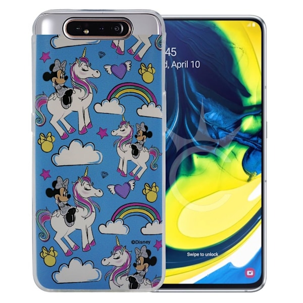 Minnie Mouse #34 Disney-skydd för Samsung Galaxy A80 - Blå Blå