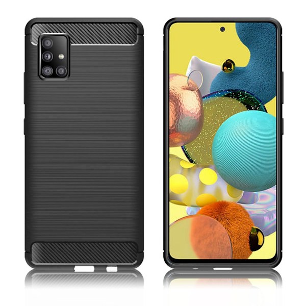 Carbon Flex Samsung Galaxy A51 5G skal - Svart Svart