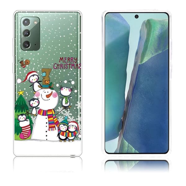 Joulu Samsung Galaxy Note 20 tapauksessa - Lumiukko White