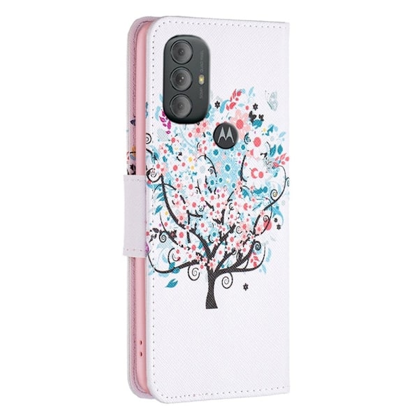 Wonderland Motorola Moto G Power (2022) flip etui - Blomstertræ Pink