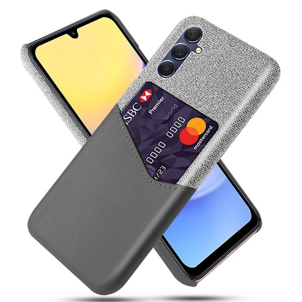 Bofink Oppo A15 kortdeksel - Sølv/Grå Silver grey