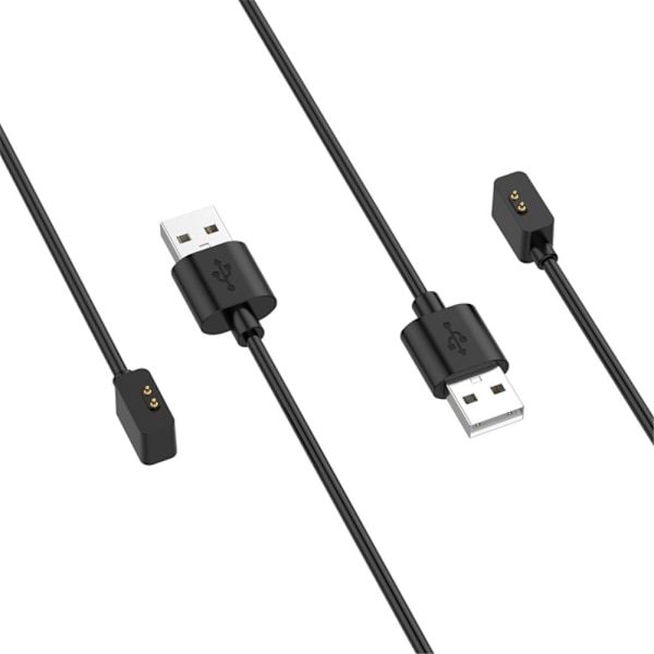 55 cm magnetisk USB-laddningskabel för Xiaomi-klocka Svart